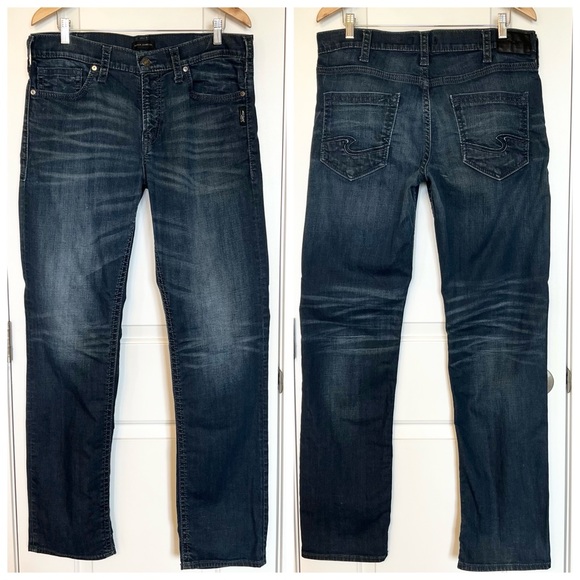 Silver Jeans Other - Silver Jeans Men’s Eddie straight leg jeans Size W36 L36 Classic jeans Dark Wash